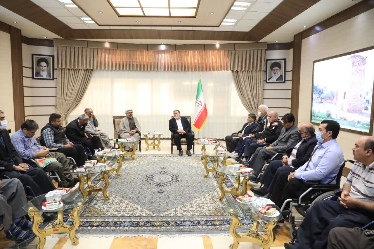 احداث آسایشگاه مجهز برای جانبازان آذربایجان‌غربی در اولویت قرار گیرد/ فعالیت های ویژه ورزشی برای جانبازان برنامه شود