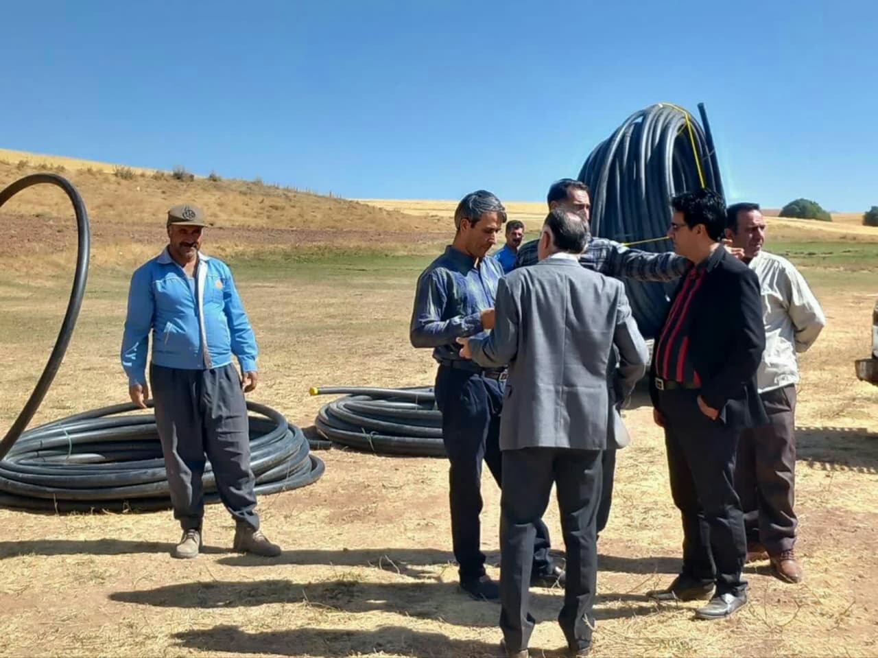 مشکل کم آبی روستایی عربشاه گروس به طور دائمی رفع شد