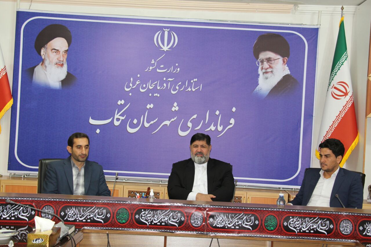 دیدار رییس دادگستری و دادستان تکاب با فرماندار برای تبریک هفته دولت