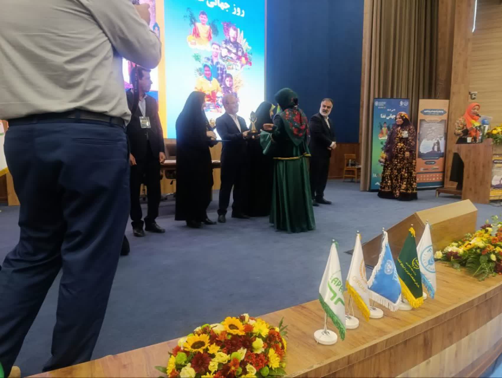 دهیار و مادر موفق روستای ساریجالو در همایش روز جهانی زنان روستایی و عشایری تجلیل شد.