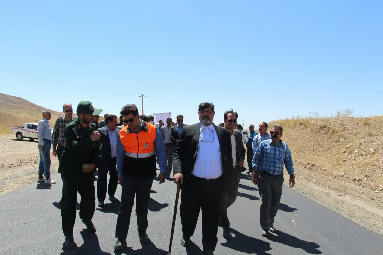 قطعه اول آسفالت محور تخت سلیمان - دندی به بهره برداری رسید