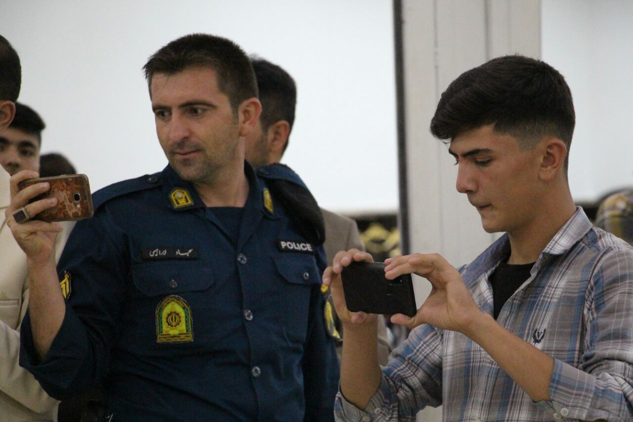 حضور فرماندار تکاب در آیین گرامیداشت هفته فراجا