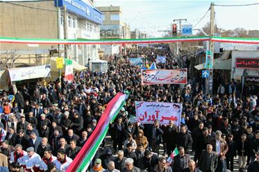 راهپیمایی 22 بهمن تکاب